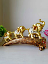 Load image into Gallery viewer, Three Elephant Sculpture Figurines Statue For Tv Cabinet Bookshelf Bedroom Decorative Showpiece
