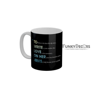 To Write Love On Her Arms Coffee Mug 350 ml-FunkyDecors