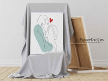 Load image into Gallery viewer, U Complete Me - Love Art Frame For Wall Decor- Funkydecors Posters Prints &amp; Visual Artwork
