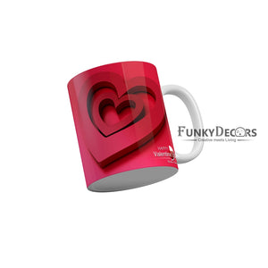 Valentines Day Love and Friendship Quotes Ceramic Coffee Mug 350 ml-FunkyDecors