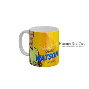 Warry Wah Shane Watson All rounder CSK Coffee Ceramic Mug 350 ML-FunkyDecors