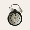 White Royal Retro Style Alarm Kids Room Table Clock-Funkydecors Clocks